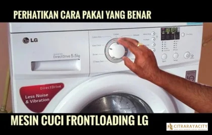 cara menggunakan mesin cuci front loading