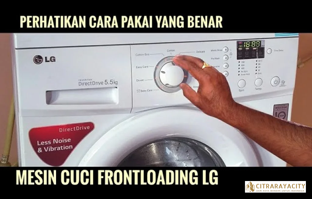 cara menggunakan mesin cuci front loading