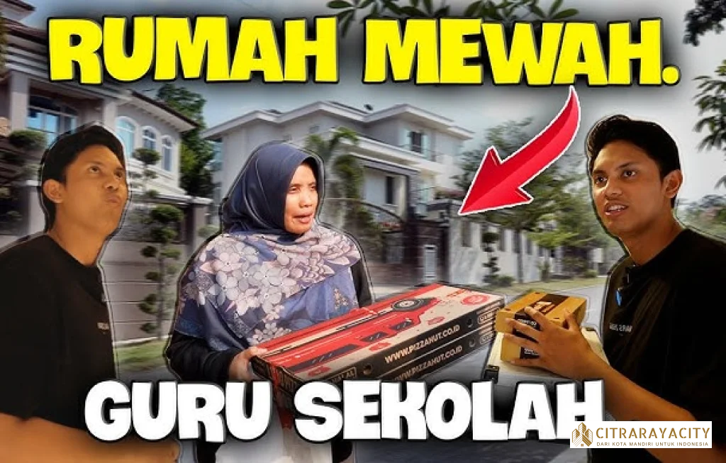 rumah mewah guru sekolah