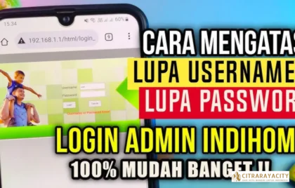 username dan password admin indihome